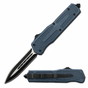 Arctic Slate Chevron Double-Edge OTF Knife
