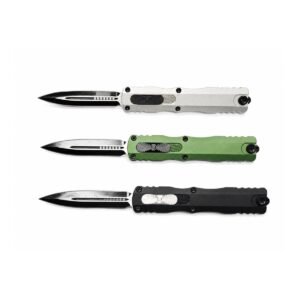 Aluminum Handle OTF Knife with 440 Steel Blade – 3 Colors