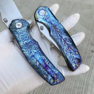 2026 New Design CNC Pocket Knife High Quality Folding Pocket Knife With Titanium Alloy Handle and M390 Stainless Steel - product view 3