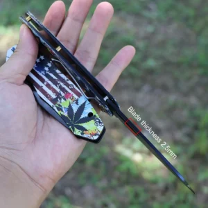 New Desgin 3D PrintingStainless Steel Handle Hunting Folding Knife Good Quality Survival Knife 3cr13 Stainless Steel - product view 3