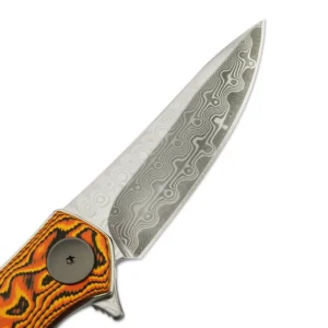New Desgin Survival Knife CNC Damascus Hunting Folding High Quality VG10 76-layer Damascus Steel Camping Pocket Knife - product view 4