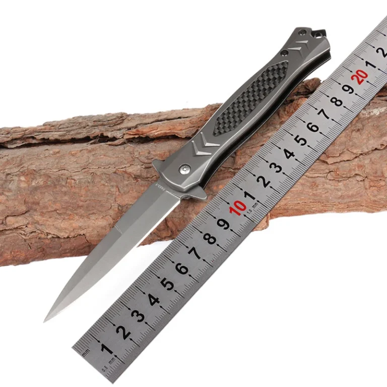 2026 New Design Gentleman’s Outdoor Folding Knife Titanium-coated Surface with 3cr13 Klinge and Stainless Steel Handle