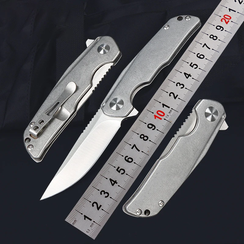 New Desgin Outdoor Folding Knife Survival Knife with 8CR13Mov Steel and Stainless Steel Handle for Easy to Carry - product view 1