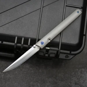 2026 New Design CNC M390 Steel Outdoor EDC Folding Pocket Hunting Survival Knife Titanium Alloy Handle for Camping - product view 4