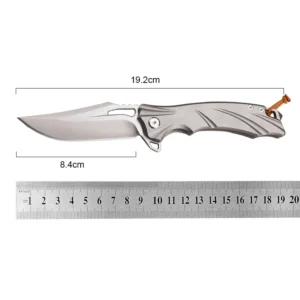 2026 New Design CNC M390 Steel Outdoor EDC Folding Knife Pocket Survival Knife CT4 Titanium Alloy Handle for Camping Carry - product view 4