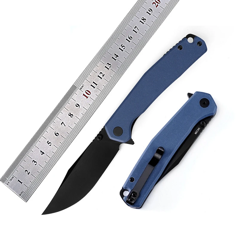 Wholesale Stock of 14C28N Steel Blade G10 Handle Outdoor Folding Knife Portable Multitool Pocket Knife for product view 2