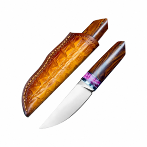 High Quality Fix Blade Knife with Mammoth Tusk Wood Handle Outdoor EDC Knife for Collectible Level Knife