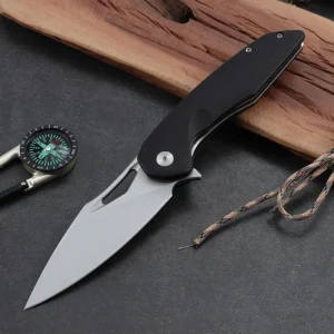 Outdoor Survival EDC Sharp Light Weight Camping Utility Pocket Folding Knives 3CR13 Stainless Steel Blade G10 Handle for Hunting