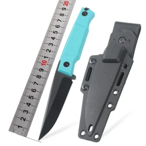 Factory Customization Fix Knife Nylon Fiber Handle Knife D2 Steel Bilah with Sheath for Camping