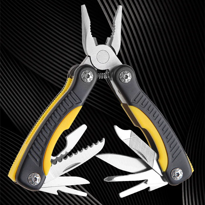 Good Quality Multi-pliers Outdoor Pliers 11 in 1 Tools with Plastic Handle for Garden Camping Use Handle Tools with Nylon Pouch - product view 2