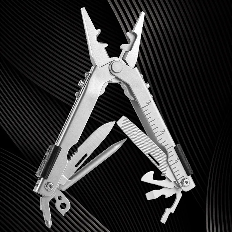 Good Quality Multi-pliers Outdoor Pliers 12 in 1 Multi-tools Push-pull Safety Lock Structure for Camping with Nylon Pouch - product view 3