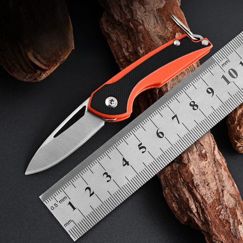 Outdoor Mini Folding Pocket Knife With Keyring Made for Light Weight Easy to Carry for Camping Hunting - product view 2