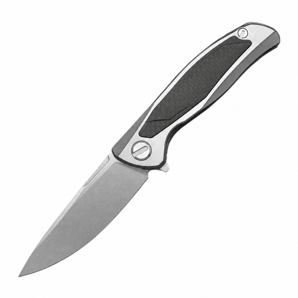 otf-11000027135409-1 2026 High Quality CNC Folding Outdoor Pocket Knife With D2 Stainless Steel Blade and Carbon Fiber Handle product view 1