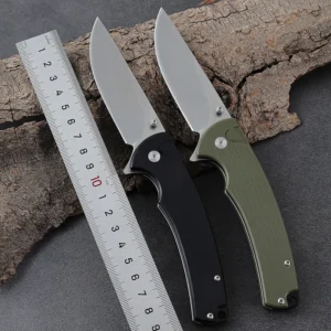 2026 New Design D2 Lama and G10 Handle Bearing Structure EDC Outdoor Camping Hunting Folding Pocket Knife Support Any Custom - product view 3
