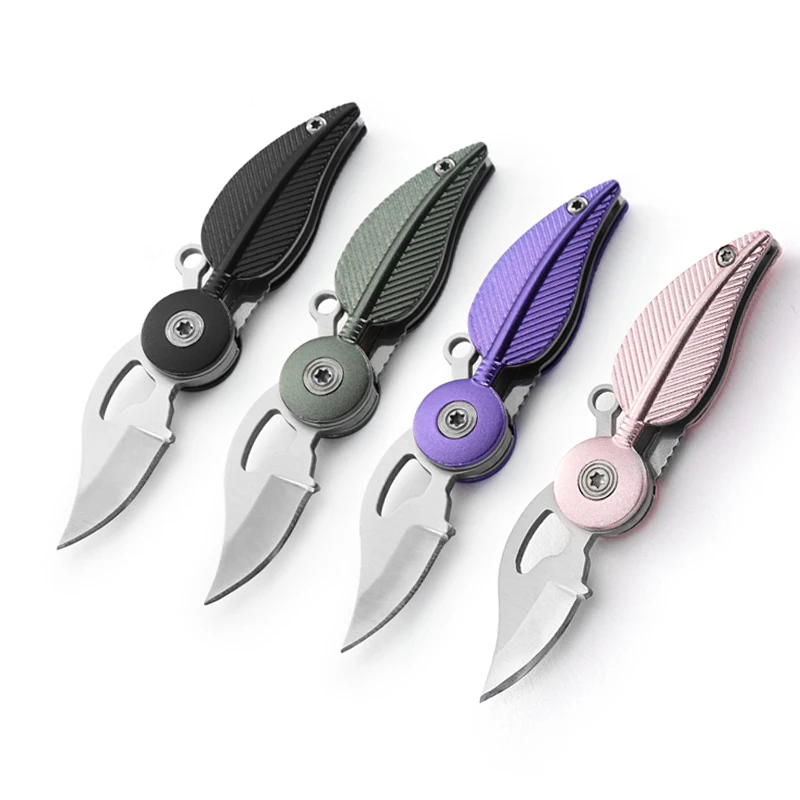 Hot Selling Wholesale Custom Aluminum Handle Practical Folding Outdoor Camping Small Pocket Multifunctional Knife product view 1
