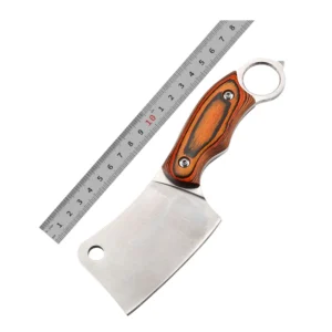 Wholesale Stainless Steel Kitchen Knife Color Wooden Handle Fixed Lemmet Outdoor Chef Knife Hunted Series 1 product view 1