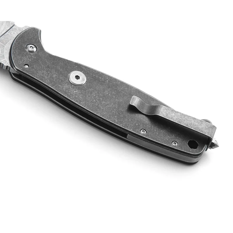 G10 Handle Folding Pocket Knife Steel Blade Stylish Fashion Pattern Engraved Men's Gifts DIY Industrial Use Stainless Material - product view 3