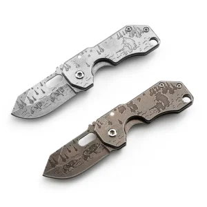Cute Jungle king Stainless Steel Edc Outdoor Camping Mini Folding Pocket Knife
