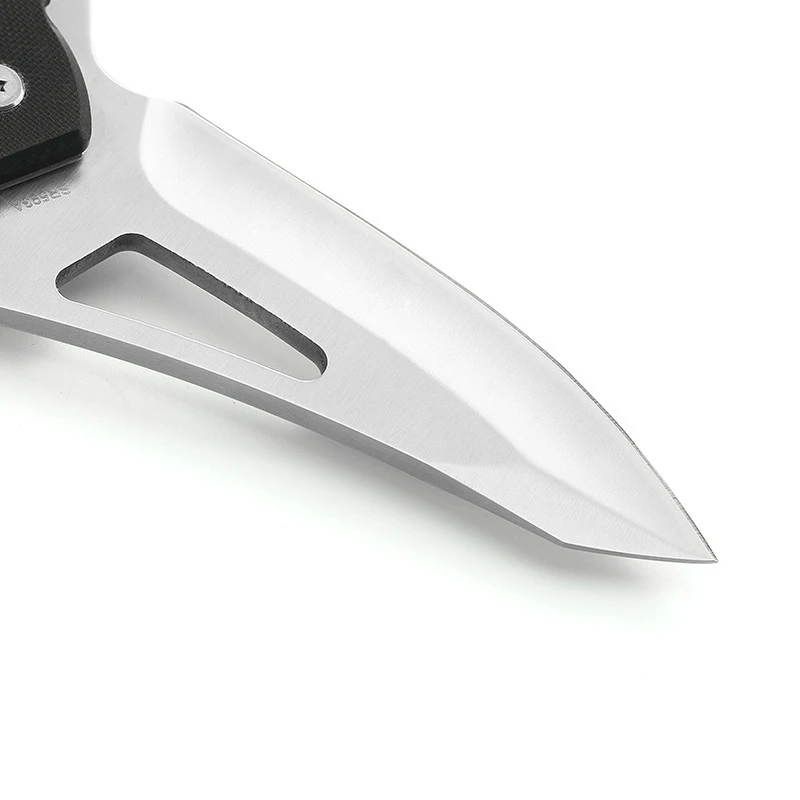 Best Selling Laser logo Two-tone G10 Handle Steel Blade Practical Camping Folding Pocket Knife product view 4