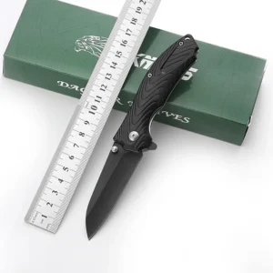 Promotion Cutter Black Aluminum Handle Folding Camping Knife with Nylon Bag Packing Pocket Knife EDC Gadget product view 1