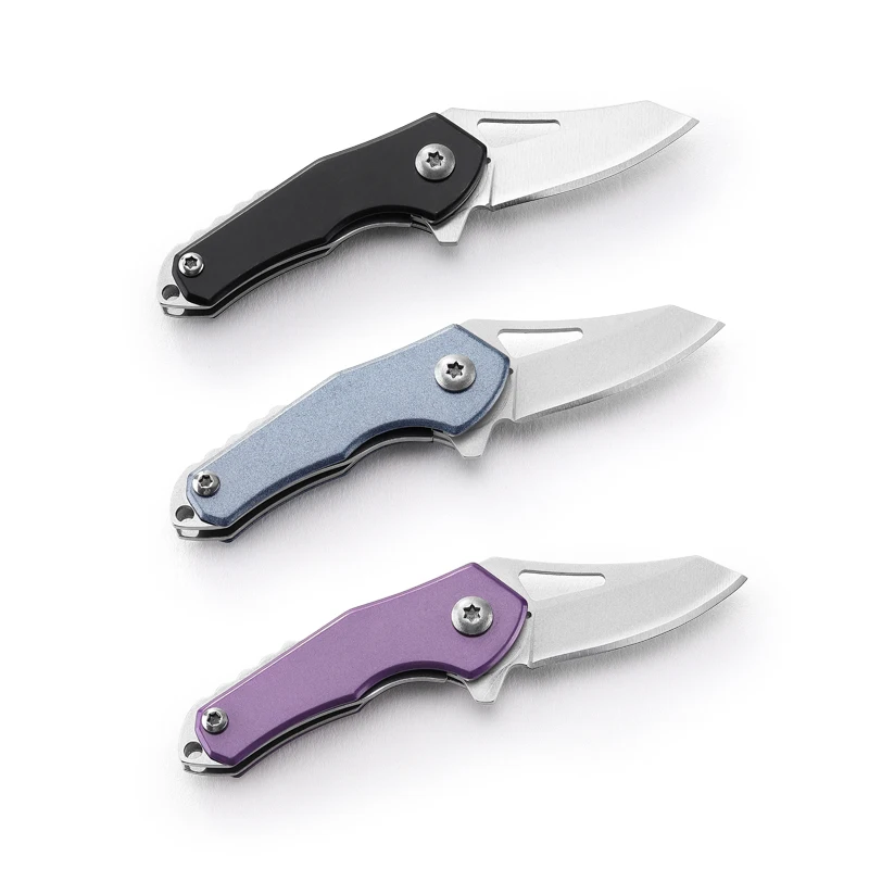 High Quality Portable Mini Folding Pocket Knife Stainless Steel 3Cr13 Blade with Aluminum Handle Outdoor Use product view 2