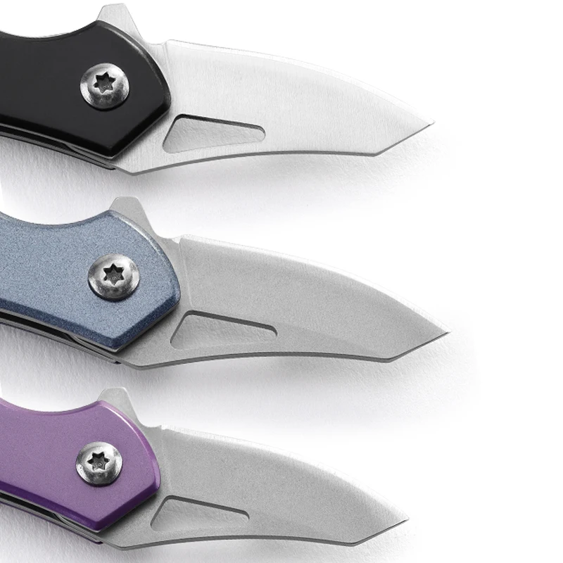 High Quality Portable Mini Folding Pocket Knife Stainless Steel 3Cr13 Blade with Aluminum Handle Outdoor Use product view 3