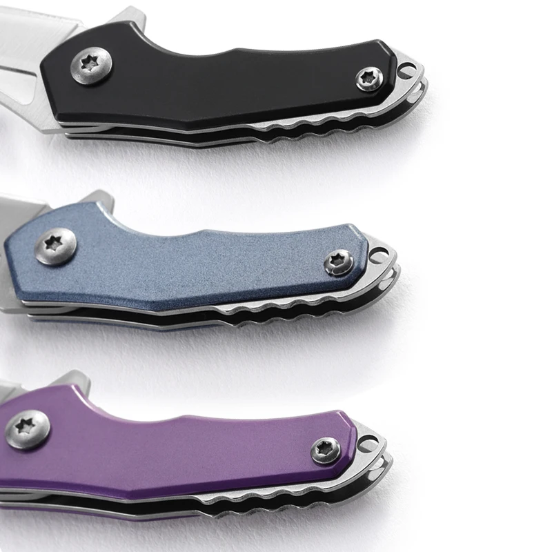 High Quality Portable Mini Folding Pocket Knife Stainless Steel 3Cr13 Blade with Aluminum Handle Outdoor Use product view 4