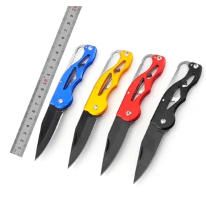 Folding Knife Multifunction Outdoor Knives Pocket Letter with Opener Fruit Cutter Keychain Carabiner product view 1