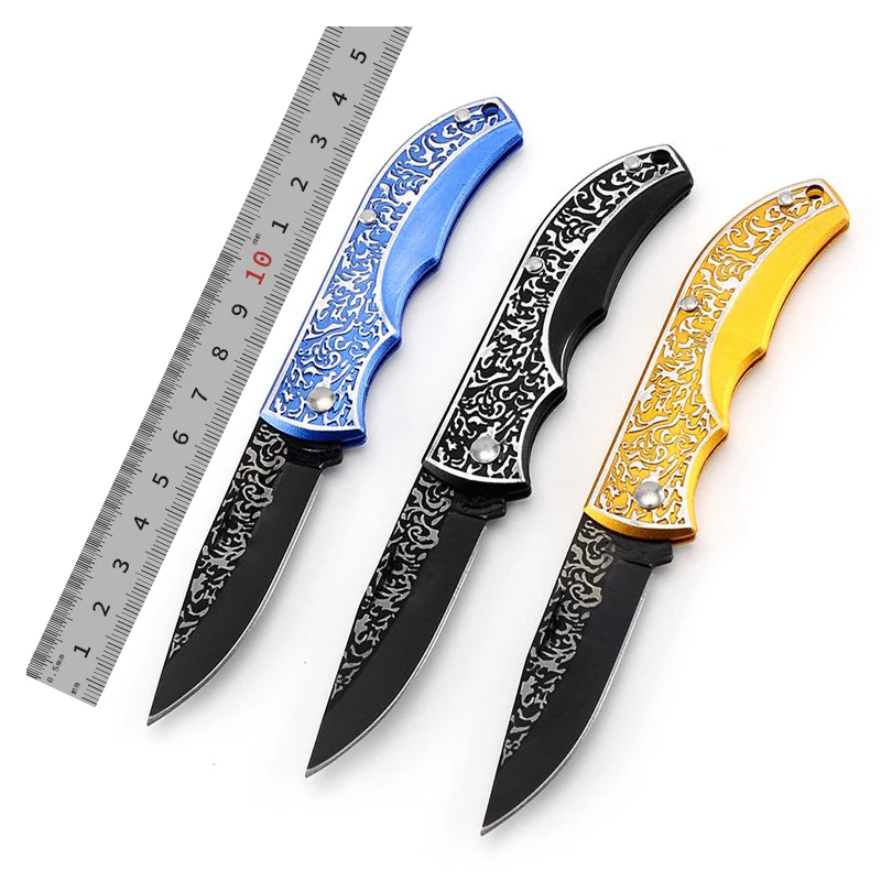 Pocket Folding Knife for Camping-3D Printed Aluminum 3Cr13 Blade Knife for Sale product view 2