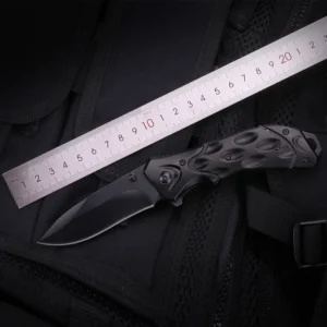 Sale Folding Knife With Oxidized Black Aluminum Handle Hot Sale Pocket Knife Hiking and Camping DIY Grade
