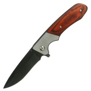 Wholesale Price Popular Outdoor Professional Folding Knife Wooden Handle Folding Pocket Knife for Men