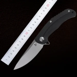 High Quality D2 Blade and G10 Handle Outdoor Camping Gift Folding Pocket Knife with Nylon Bag Gift Box product view 3