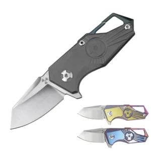Salutgh-quality S35vn Lame Titanium Alloy Handle Mini EDC Field Camping Outdoor Folding Knife