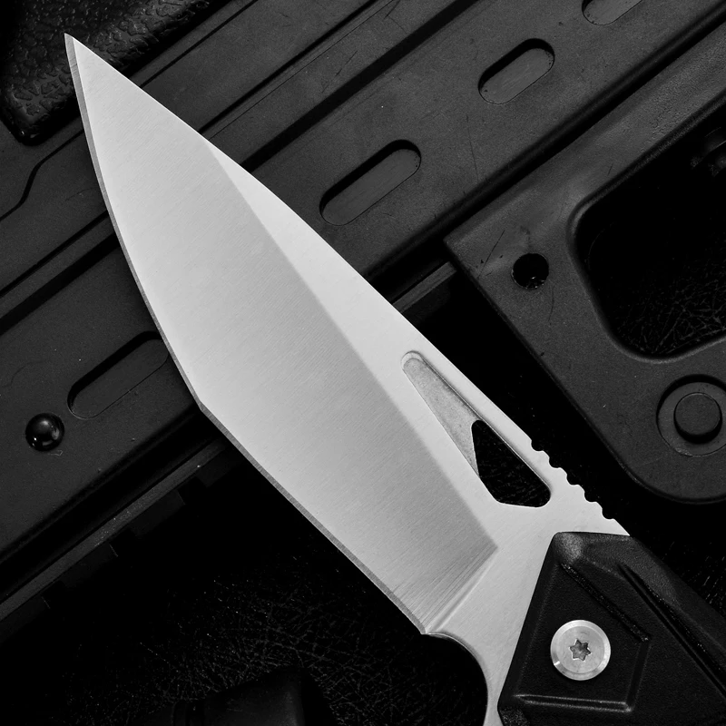 Aluminium Handle Folding Pocket Knife 3Cr13 Stainless Steel Blade Portable Knife Tanto Blade Camping Outdoor product view 4