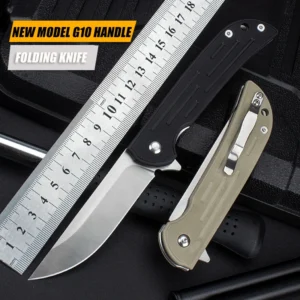 New Design Pocket Folding Knife D2 Steel Terä Multifunction Camping Knives Portable Outdoor Knife Daily Use product view 3