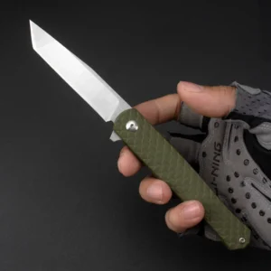 D2 Steel Folding Knife Pocket Fish Scale Handle Camping Knife for Mountain Climbing product view 4