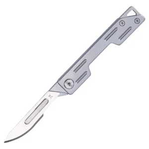 Stainless Steel Handle Carbon Steel Klinge Portable Folding Knife Outdoor Utility Pocket Knife With 10pcs Ersetzenable Klinges product view 1