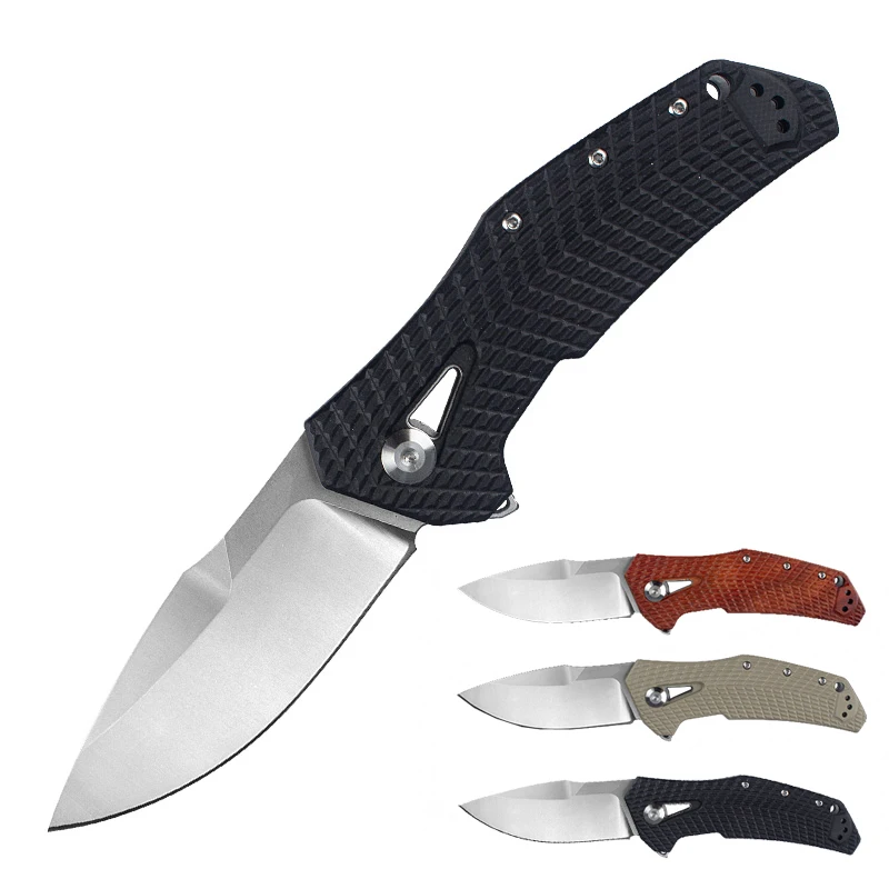 Custom Knife Utility Camping Folding Knife Premium 8CR13MOV Steel Blade G10 Handle - product view 1