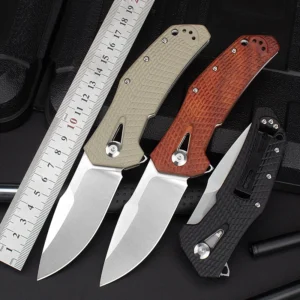 Custom Knife Utility Camping Folding Knife Premium 8CR13MOV Steel Blade G10 Handle - product view 2