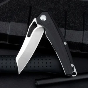 Factory Price D2 Steel Blade and Black G10 Handle Outdoor Camping Folding Knife product view 4