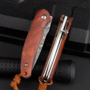 Factory Custom Damascus and 9cr18mov Blade Knives DIY Grade Çakılar for Outdoor Camping Hikes Supported product view 4