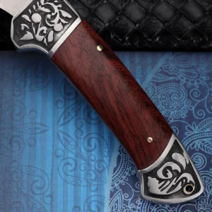 Hot Sale 7CR17MOV Steel Outdoor Knife Folding Lama Wood Handle Camping Coltelli tascabili product view 4