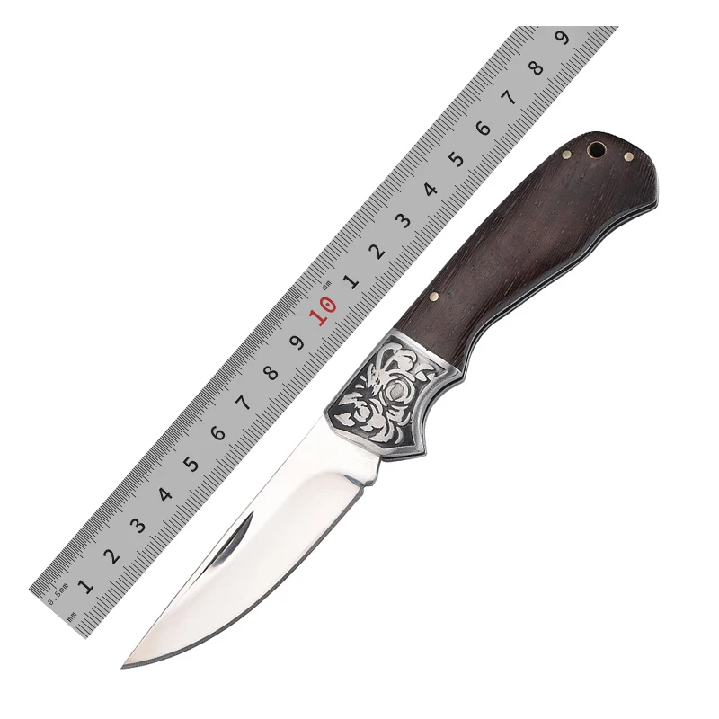 Camping Knife Wood Handle Outdoor Portable Knives Folding Pocket Knife Hunted Series 1 product view 1
