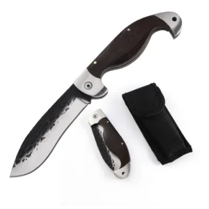 New Design 7CR17MOV Steel Folding Knife Wood Handle Camping Pocket Knife Tools Quick Response Service