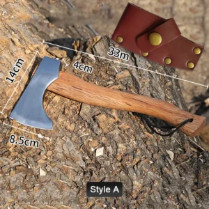 65 Manganese Steel Axe Ergonomics Wooden Handle Casting Axe Head Wood Chopper for Camping Hunting DIY Projects Hatchet - product view 2