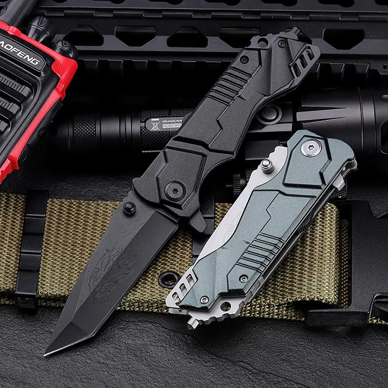 7cr17 Steel Edc Folding Pocket Knife Camping Hiking Rescue Outdoor Knife Factory Customized product view 2