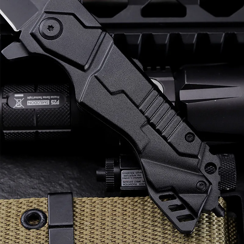 7cr17 Steel Edc Folding Pocket Knife Camping Hiking Rescue Outdoor Knife Factory Customized product view 4