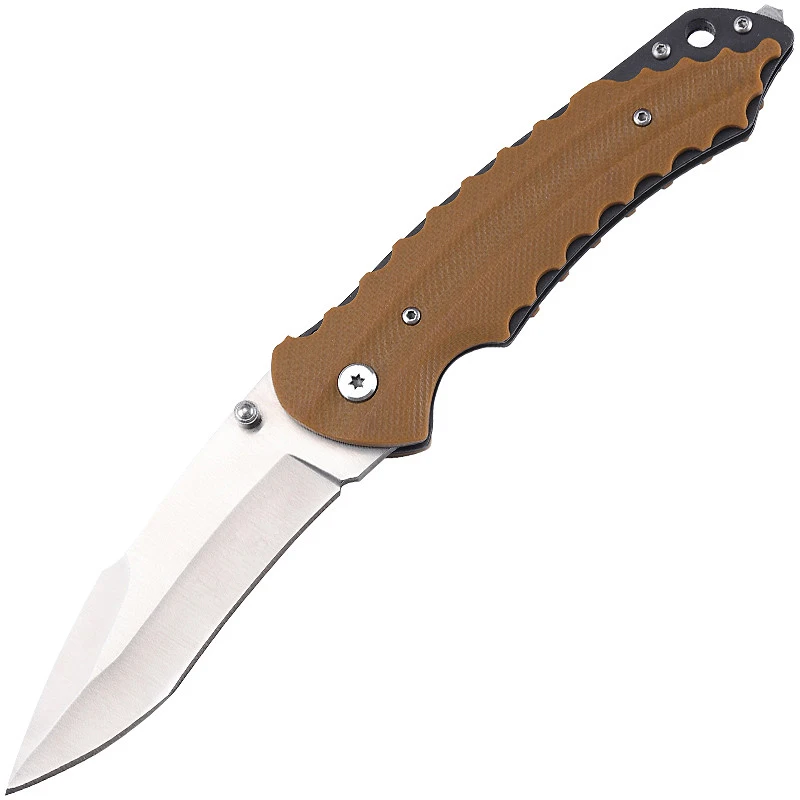 7Cr13Mov Steel Folding Blade Knife with G10 Handle EDC Pocket Knife Camping Outdoor Knife product view 1