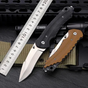 7Cr13Mov Steel Folding Hoja Knife with G10 Handle EDC Pocket Knife Camping Outdoor Knife product view 2