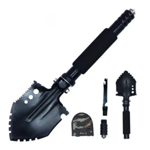 New Design Portable 2CR13 Shovel Outdoor Multi-function Camping Folding Mini Shovel